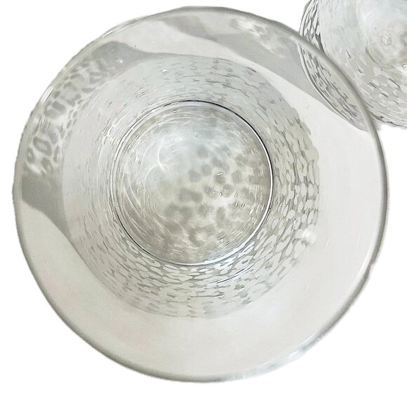 RARE Neiman Marcus Clear Etched Safari Leopard Double Old Fashion Glass Set of 2 - Picture 7 of 11